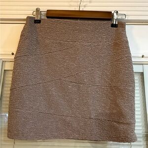 Charlotte Russe Tan Asymmetrical Pencil Mini Skirt Size Medium